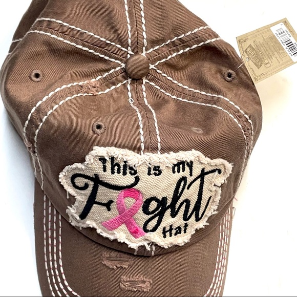 Kbethos Vintage Distressed Hat This Is My Fight Hat KBV-1182 Adjustable Velcro - Picture 11 of 13